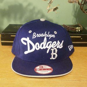NEW ERA 9 FIFTY MLB BROOKLYN DODGERS NAVY BLUE SNAP BACK BASEBALL CAP HAT